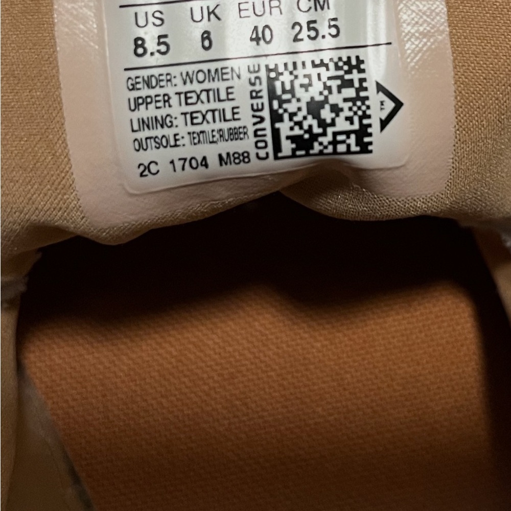 Converse Light Blue Canvas Sneakers with Tan Leather Laces - Picture 10 of 10